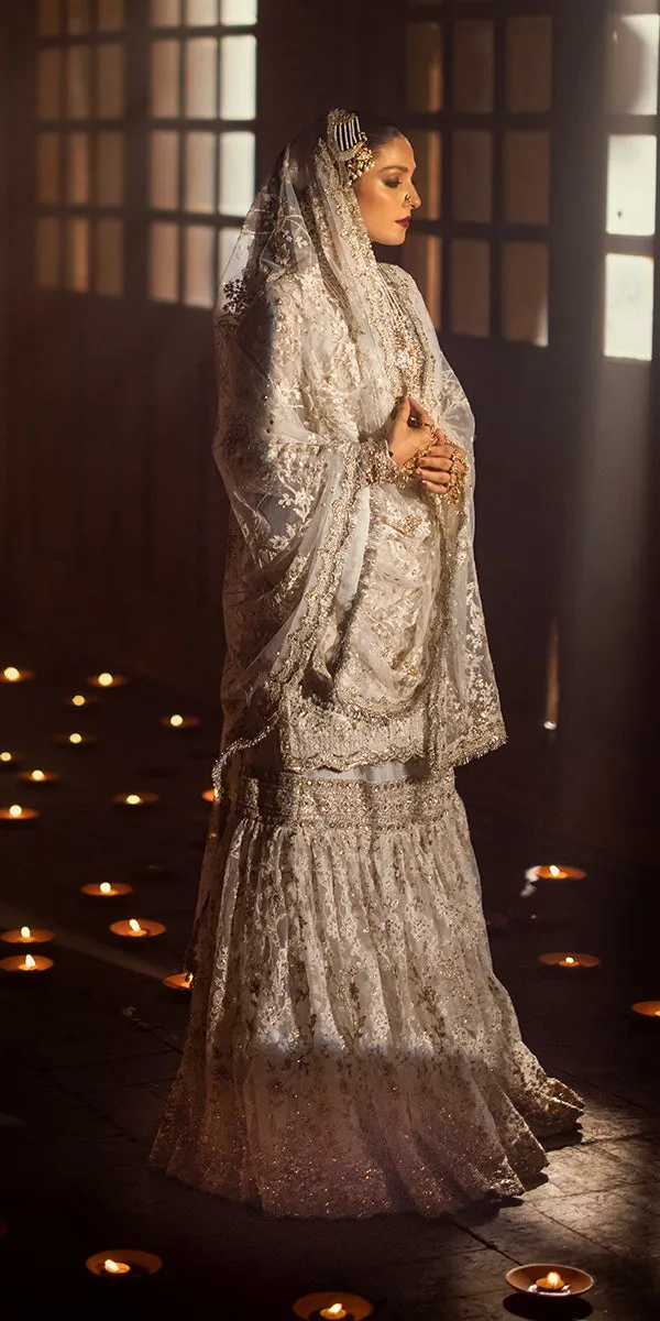 Pakistani Wedding Dress in Kameez and Gharara Style