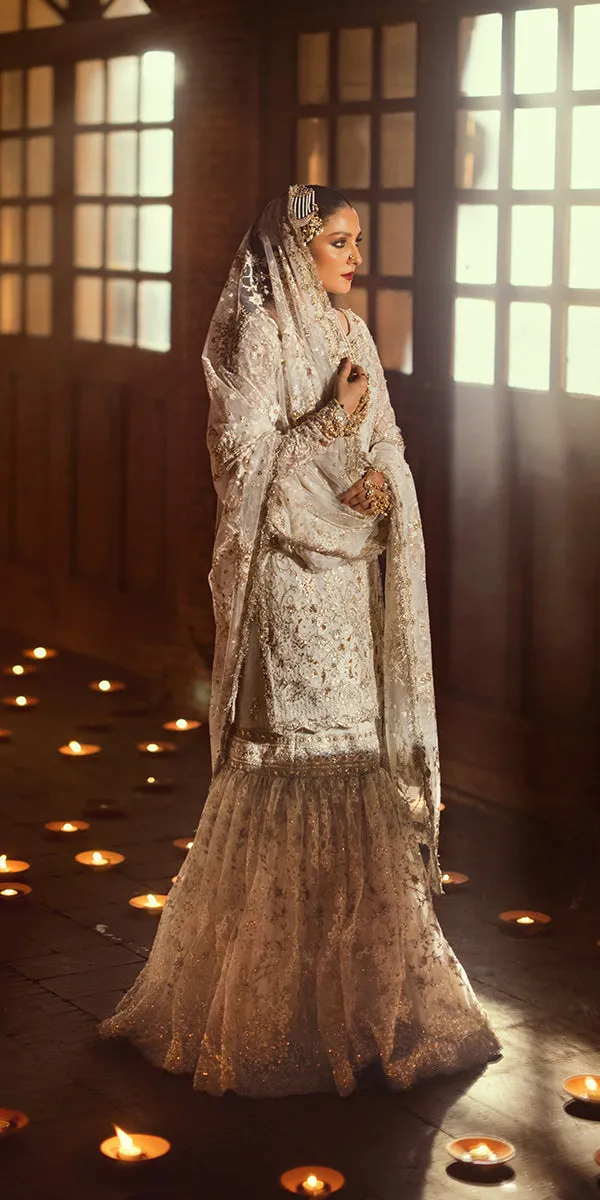 Pakistani Wedding Dress in Kameez and Gharara Style