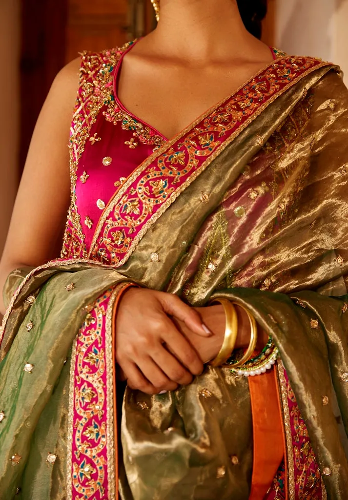 Pakistani Wedding Dress in Pink Kameez Sharara Style