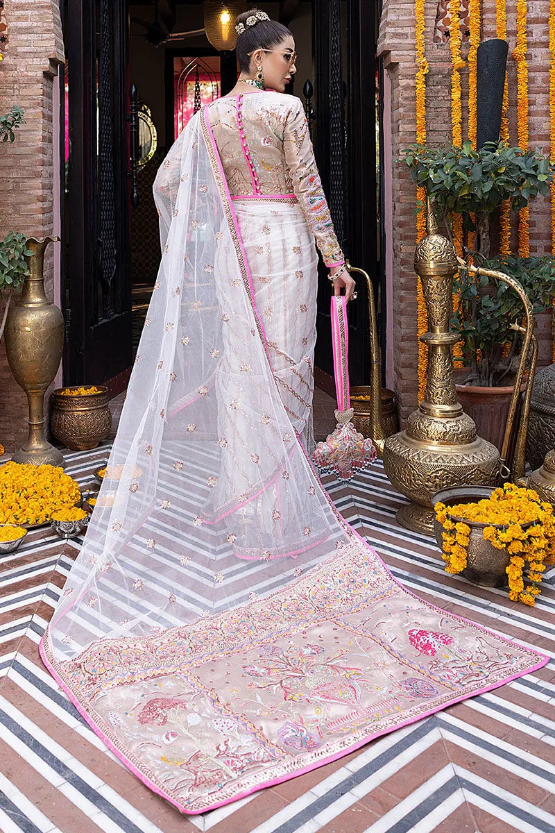 Pakistani Wedding Dress in Premium Net Saree Style