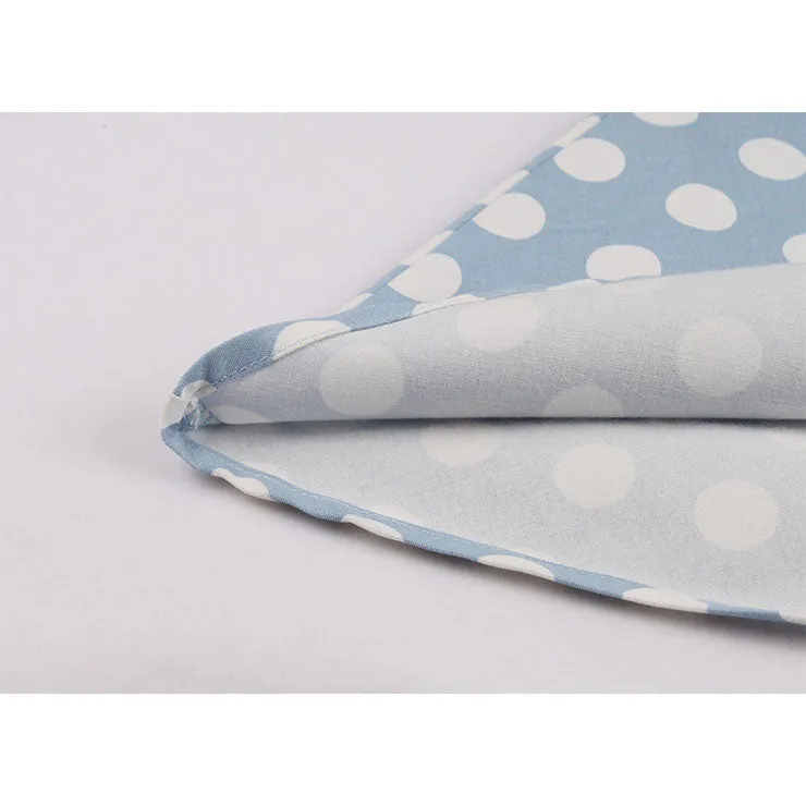 Pale Blue Summer Polka Dot Dress