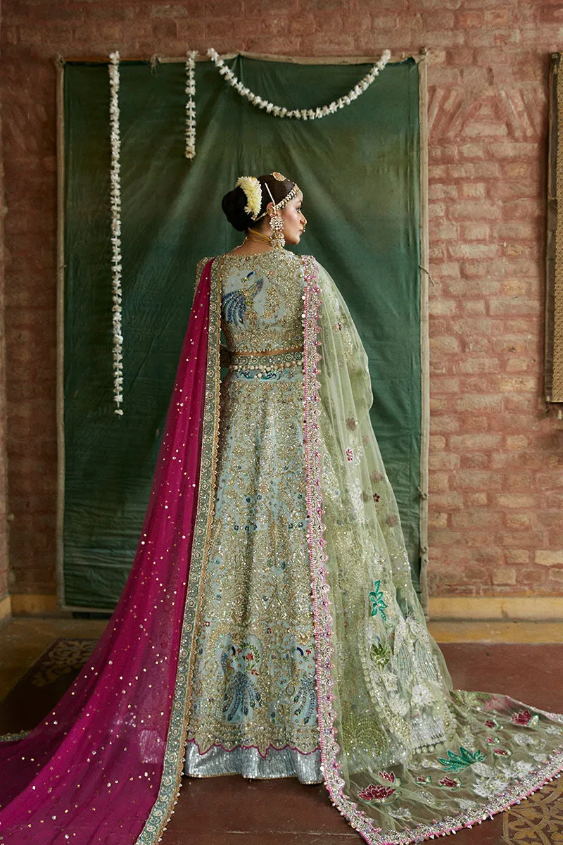 Pastel Green Lehenga Choli for Pakistani Wedding Dresses