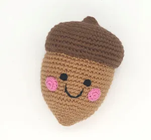Pebble Handmade Organic Friendly Acorn Rattle Toy