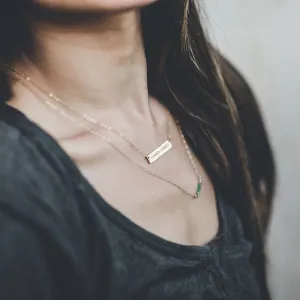 Personalized Bar Necklace