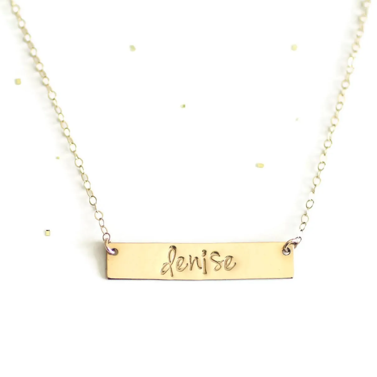 Personalized Bar Necklace