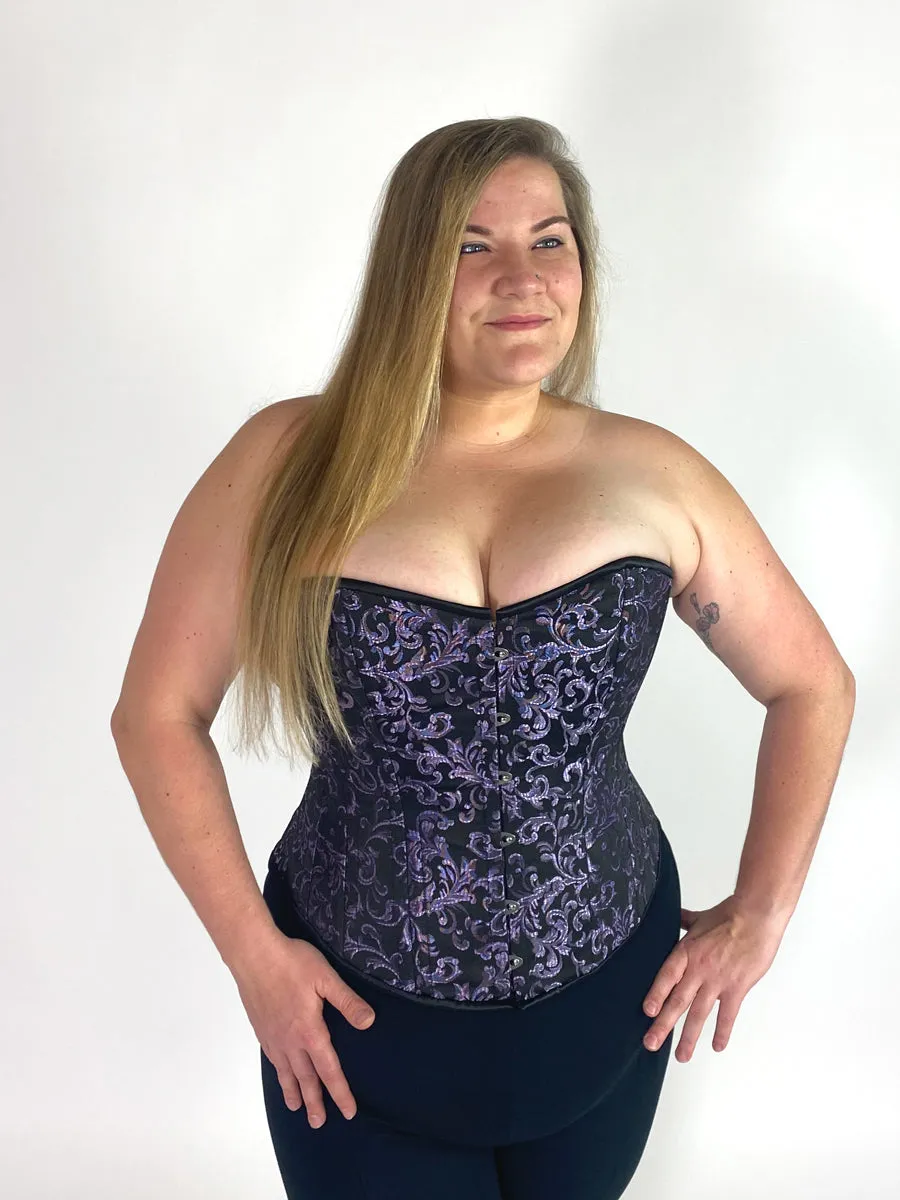 Plus Size Brocade Romantic Curve Longline Overbust Corset : CS-530