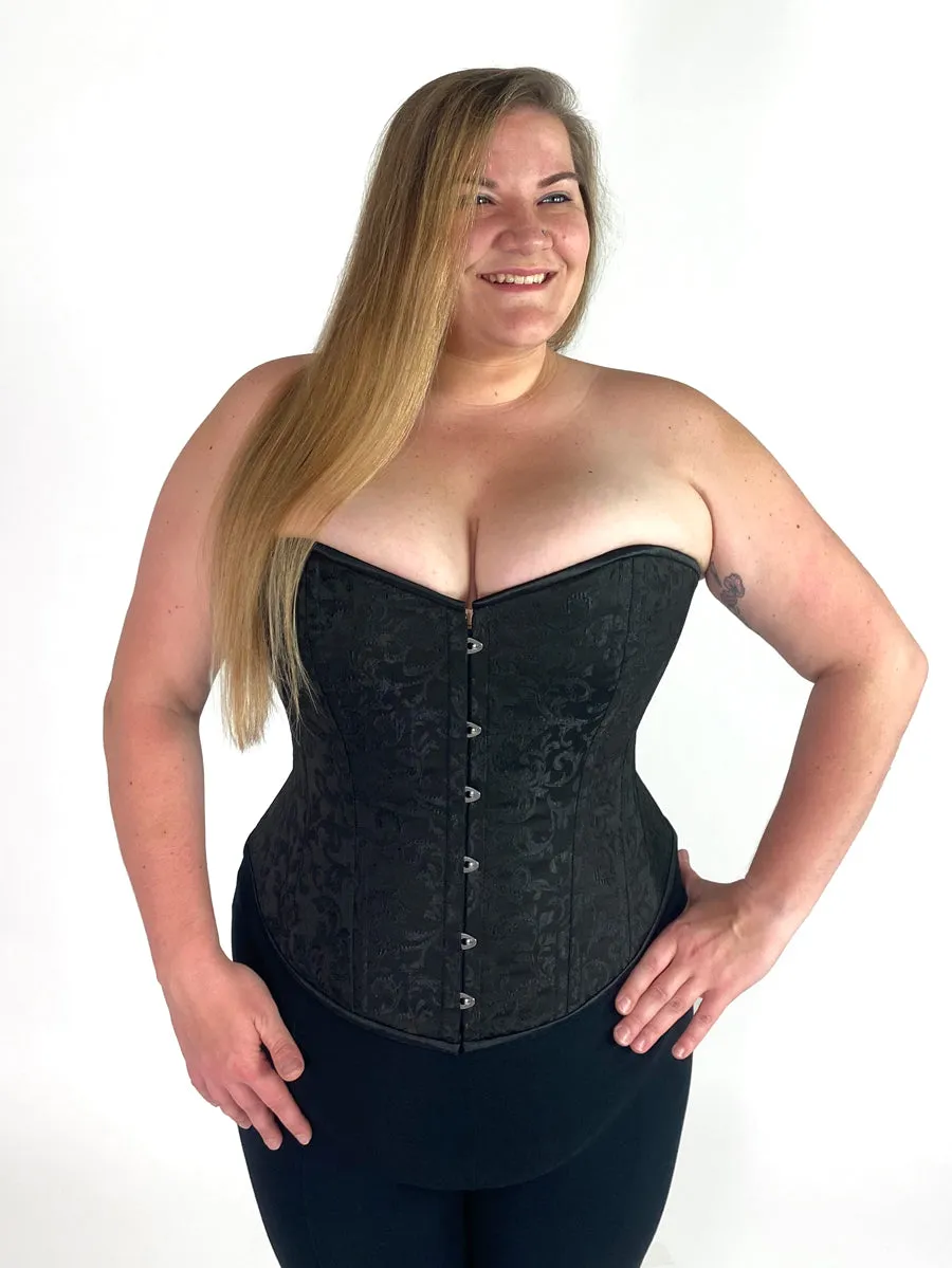Plus Size Brocade Romantic Curve Longline Overbust Corset : CS-530