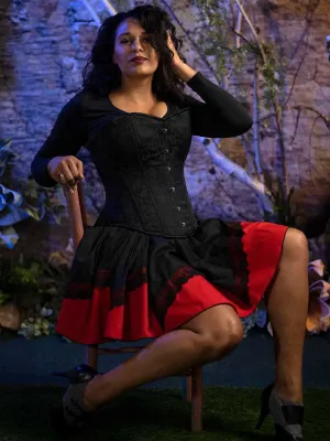 Plus Size Brocade Romantic Curve Longline Overbust Corset : CS-530