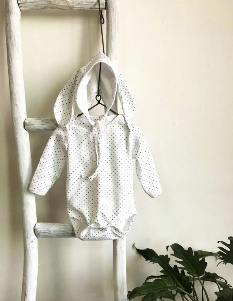 Polka Bunny Romper and Bonnet Set