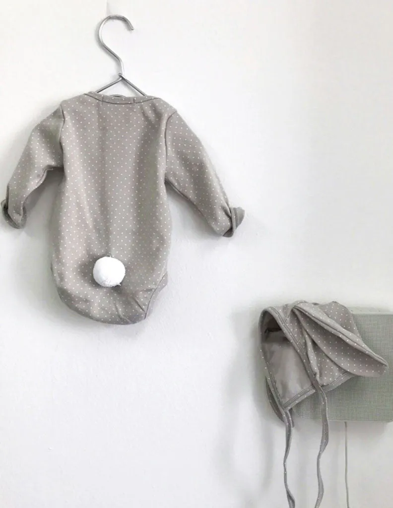 Polka Bunny Romper and Bonnet Set