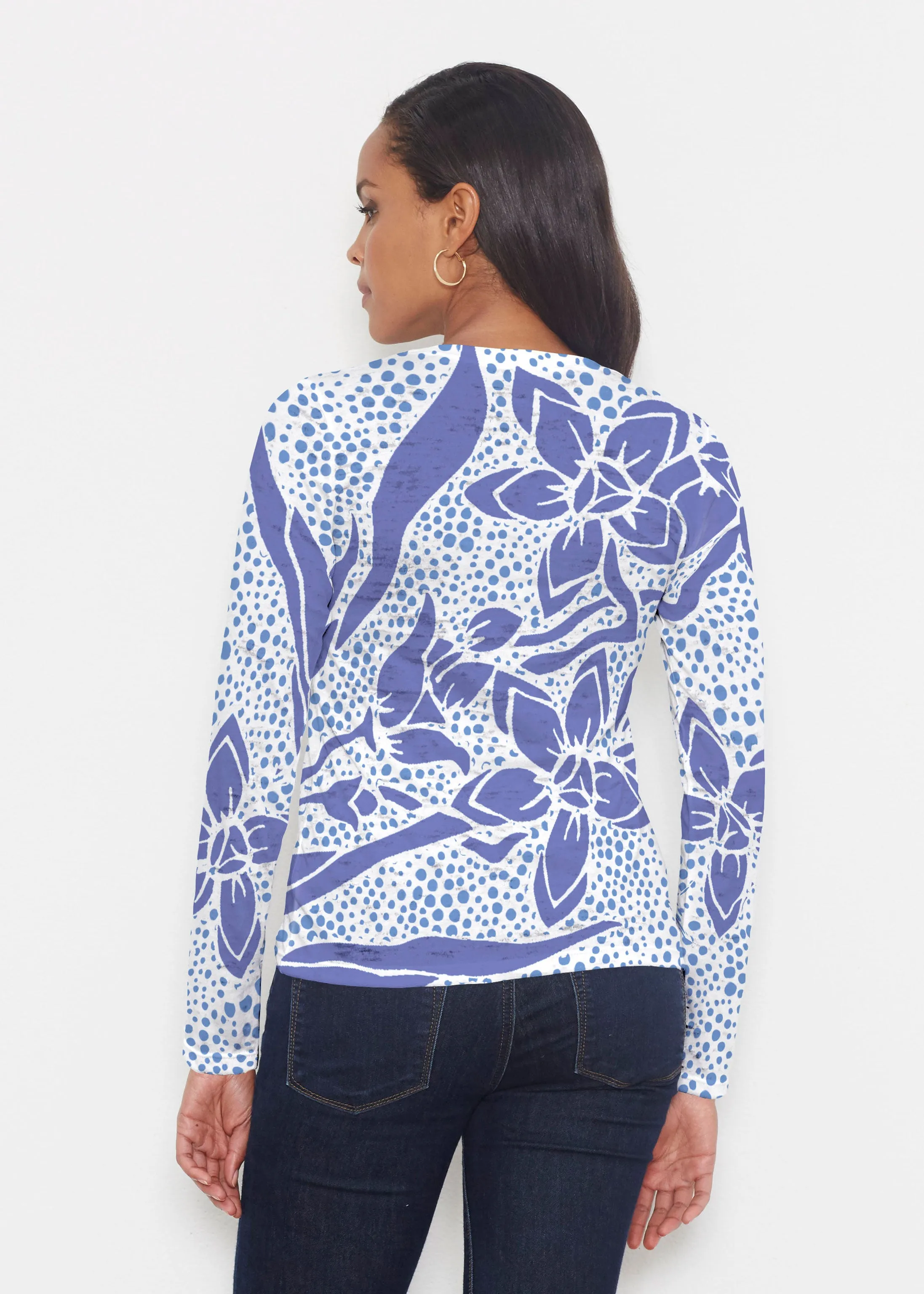 Polka Vine (8111) ~ Signature Long Sleeve Crew Shirt