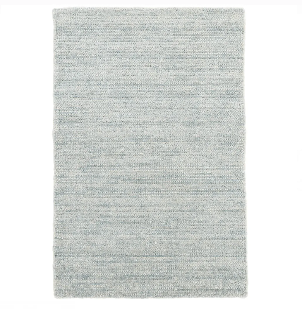 Quartz Ocean Handwoven Viscose/Cotton Rug