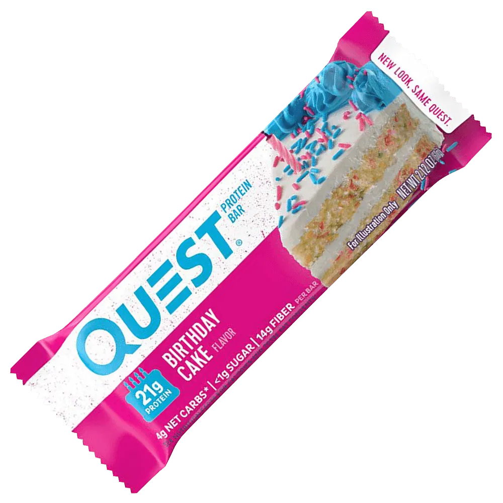 Quest Protein Bar Birthday Cake - 12x60g.
