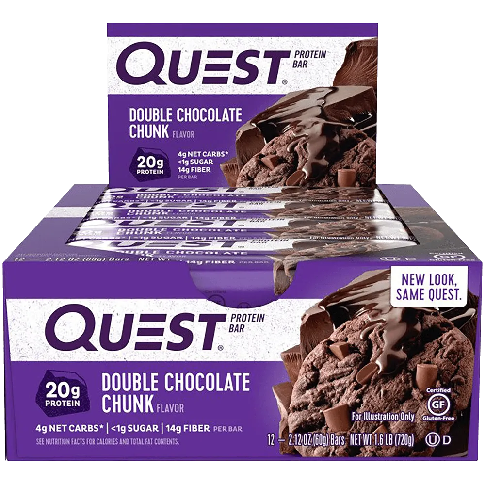 Quest Protein Bar Double Chocolate Chunk - 12x60g.
