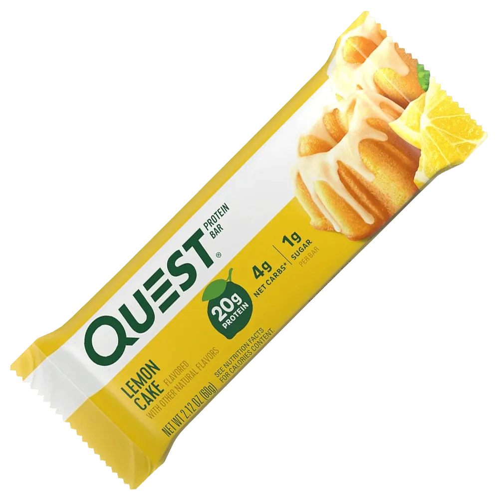 Quest Protein Bar Lemon Cake - 12x60g.