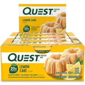 Quest Protein Bar Lemon Cake - 12x60g.