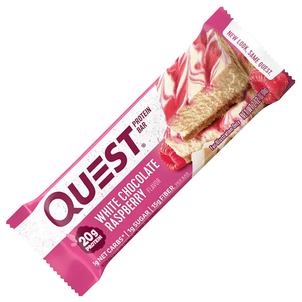 Quest Protein Bar White Chocolate Raspberry - 12x60g.