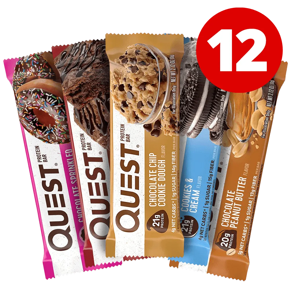 Quest Proteinbar Mixed Box - 12x60g.