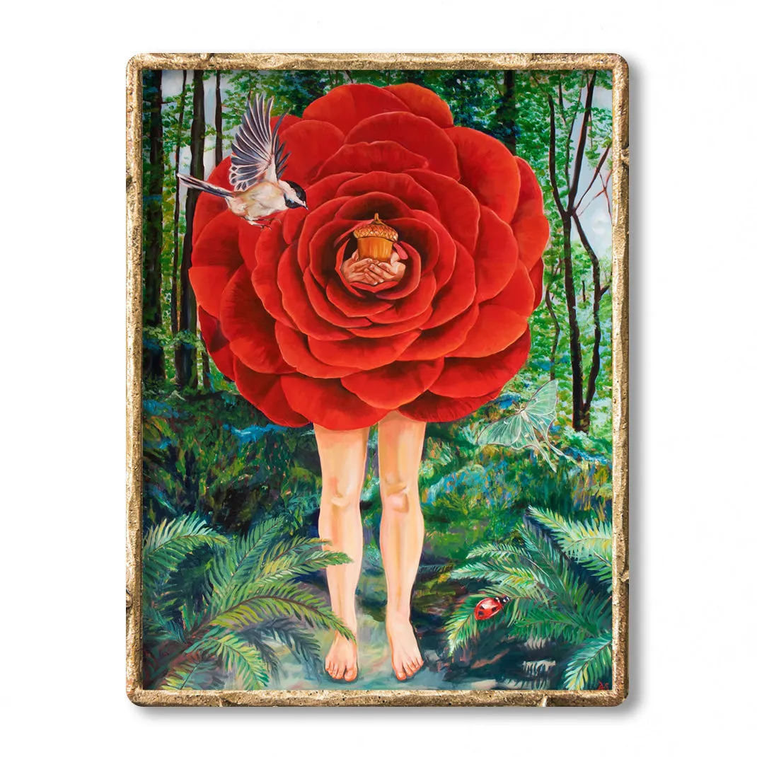 "The Basis of Life" Surreal Flower Art Print