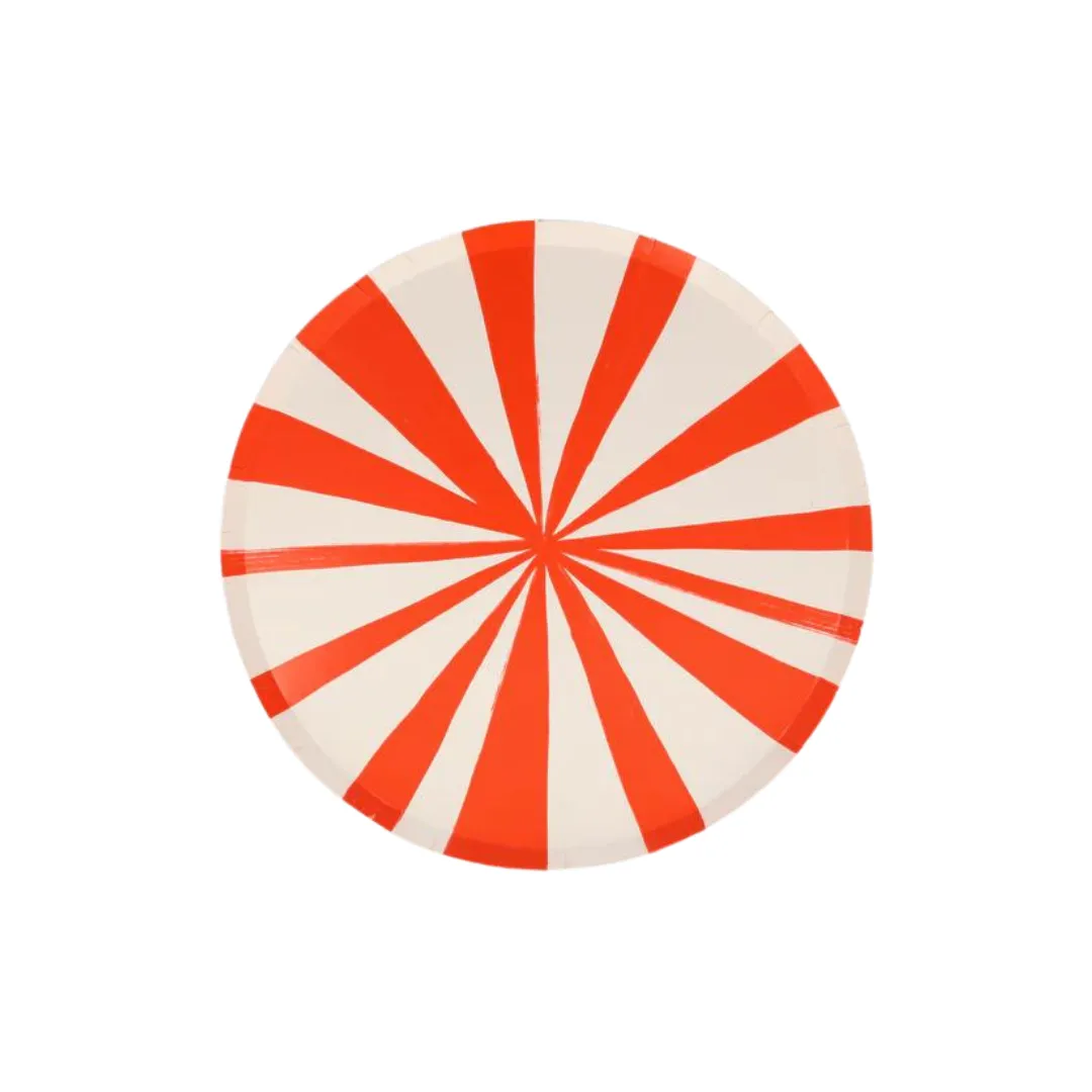 Red Stripe Side Plates