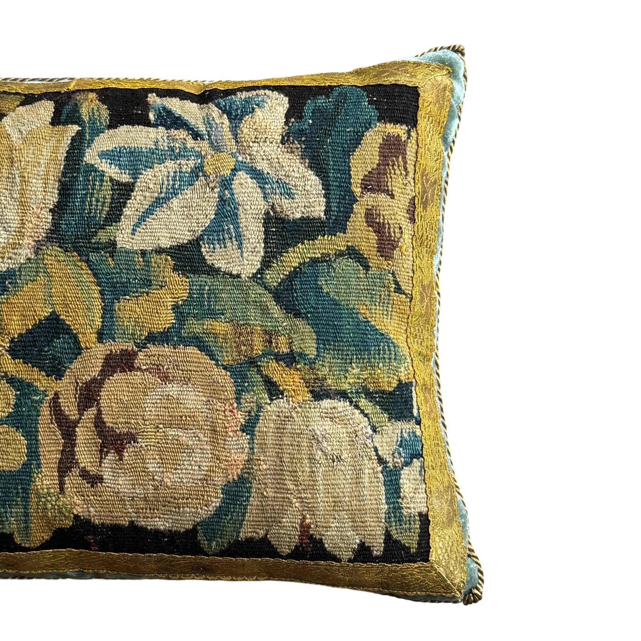 RESERVED: Antique Flemish Tapestry Fragment (#T132123A | 20 x 14”)