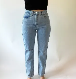 Ripped Straight Jeans