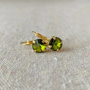 Rivoli Leverback Earrings • Medium