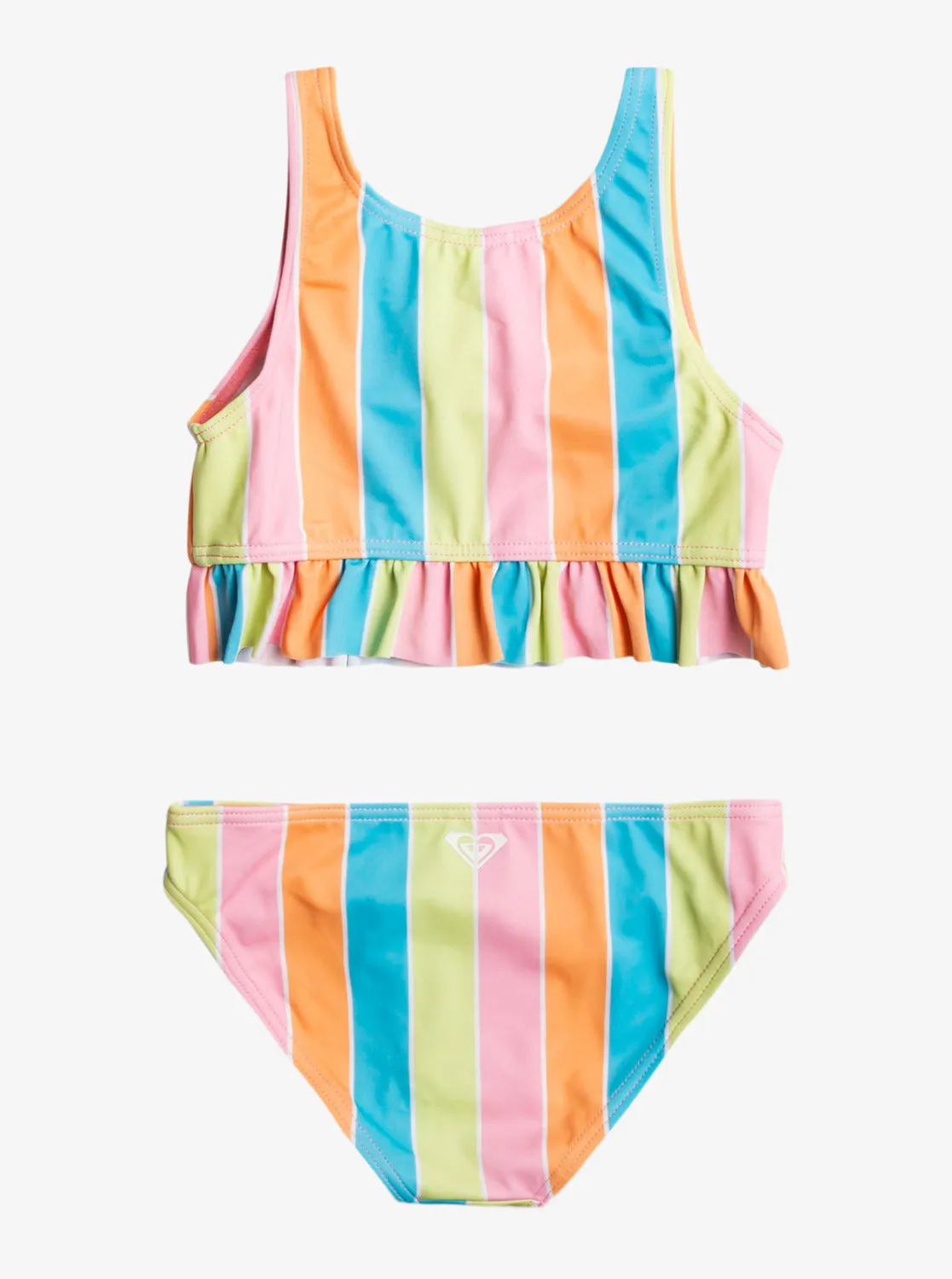 Roxy Girls Colours Of The Sun Two Piece Crop Top Bikini Set