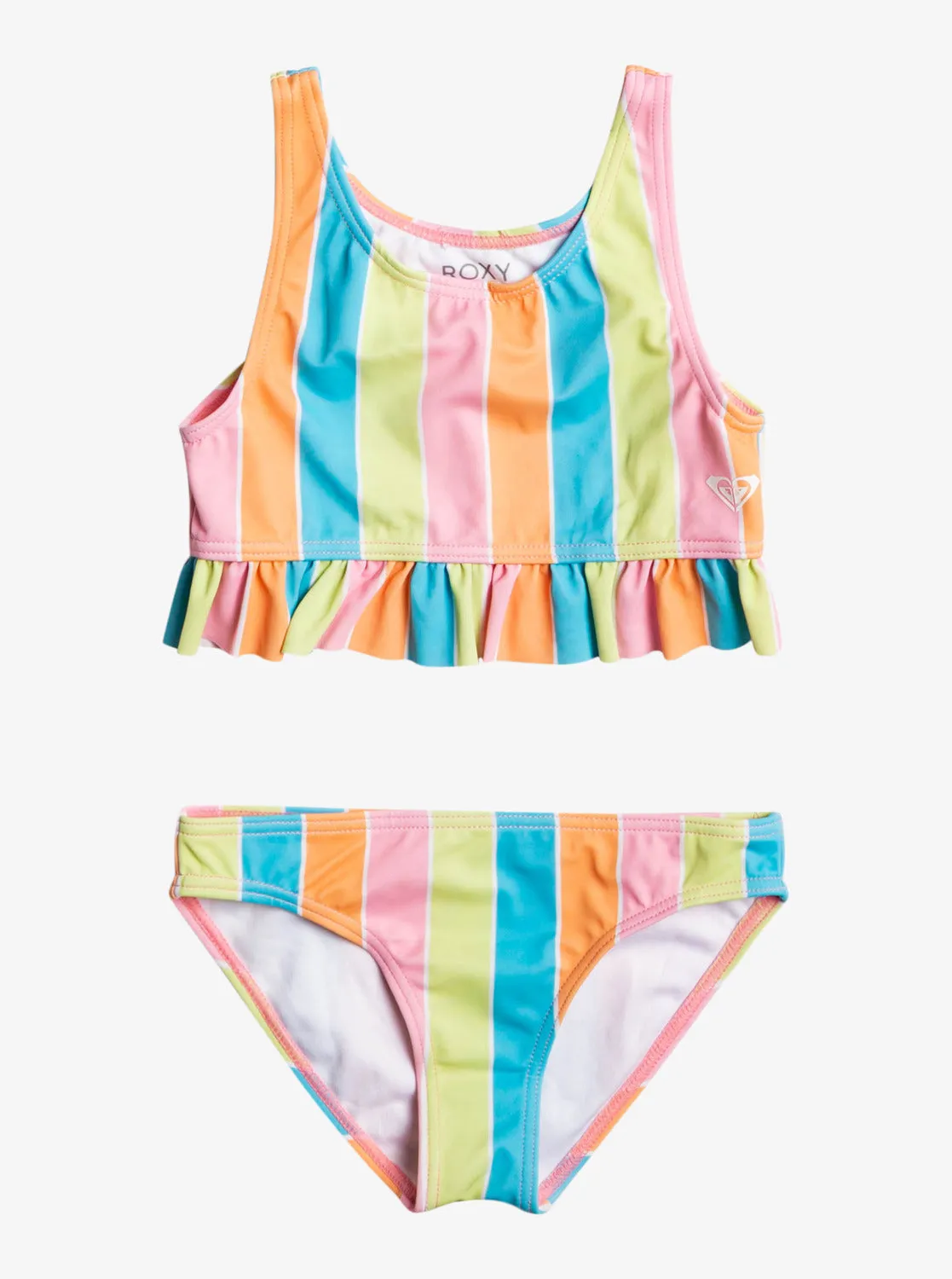 Roxy Girls Colours Of The Sun Two Piece Crop Top Bikini Set