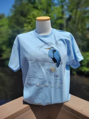 SALE- Great Blue Heron T-Shirt