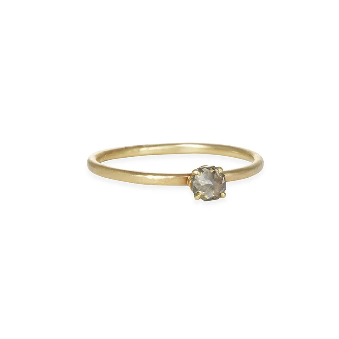 SALE - Green Diamond Stacking Ring