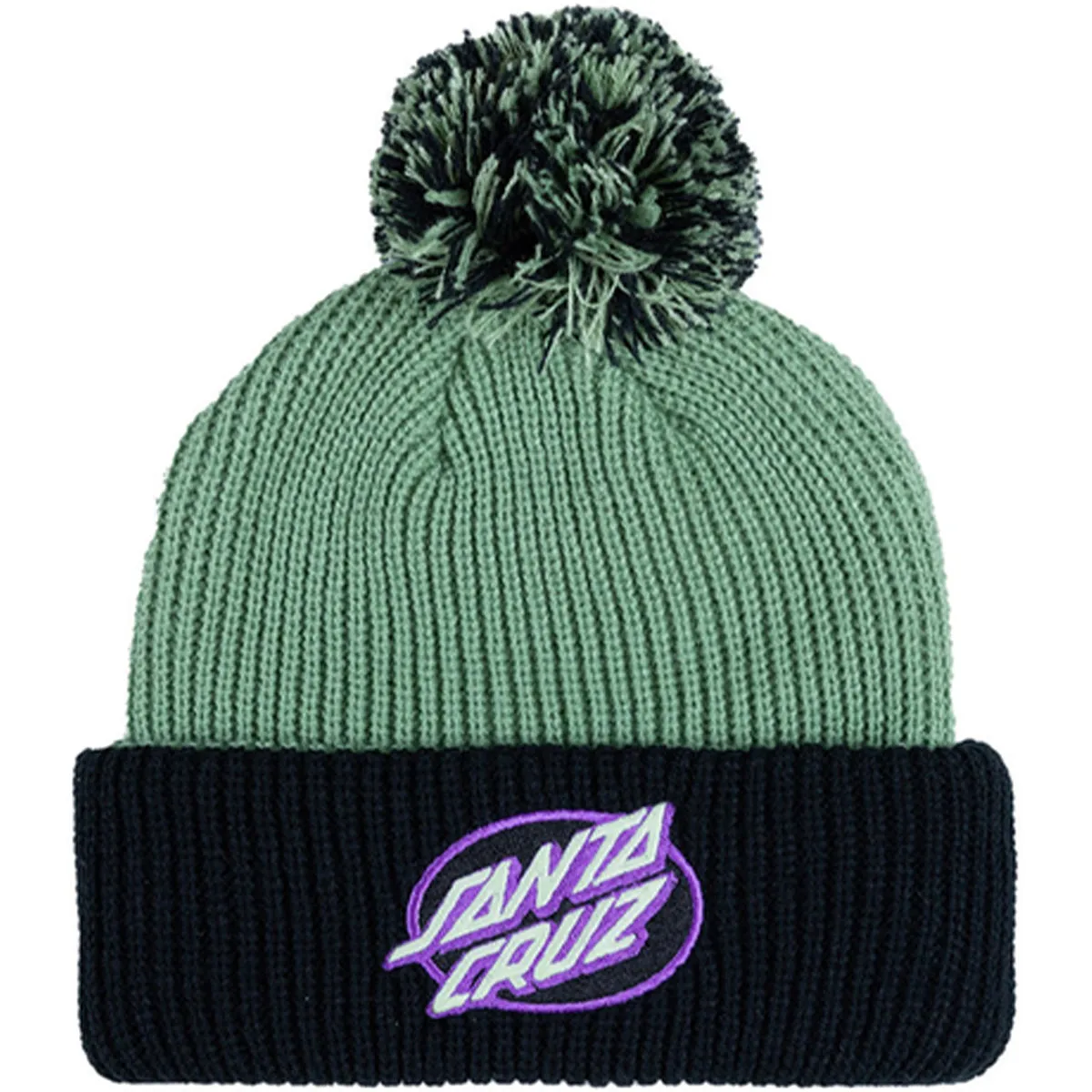 Santa Cruz - Oval Dot Patch Youth Beanie Light Green