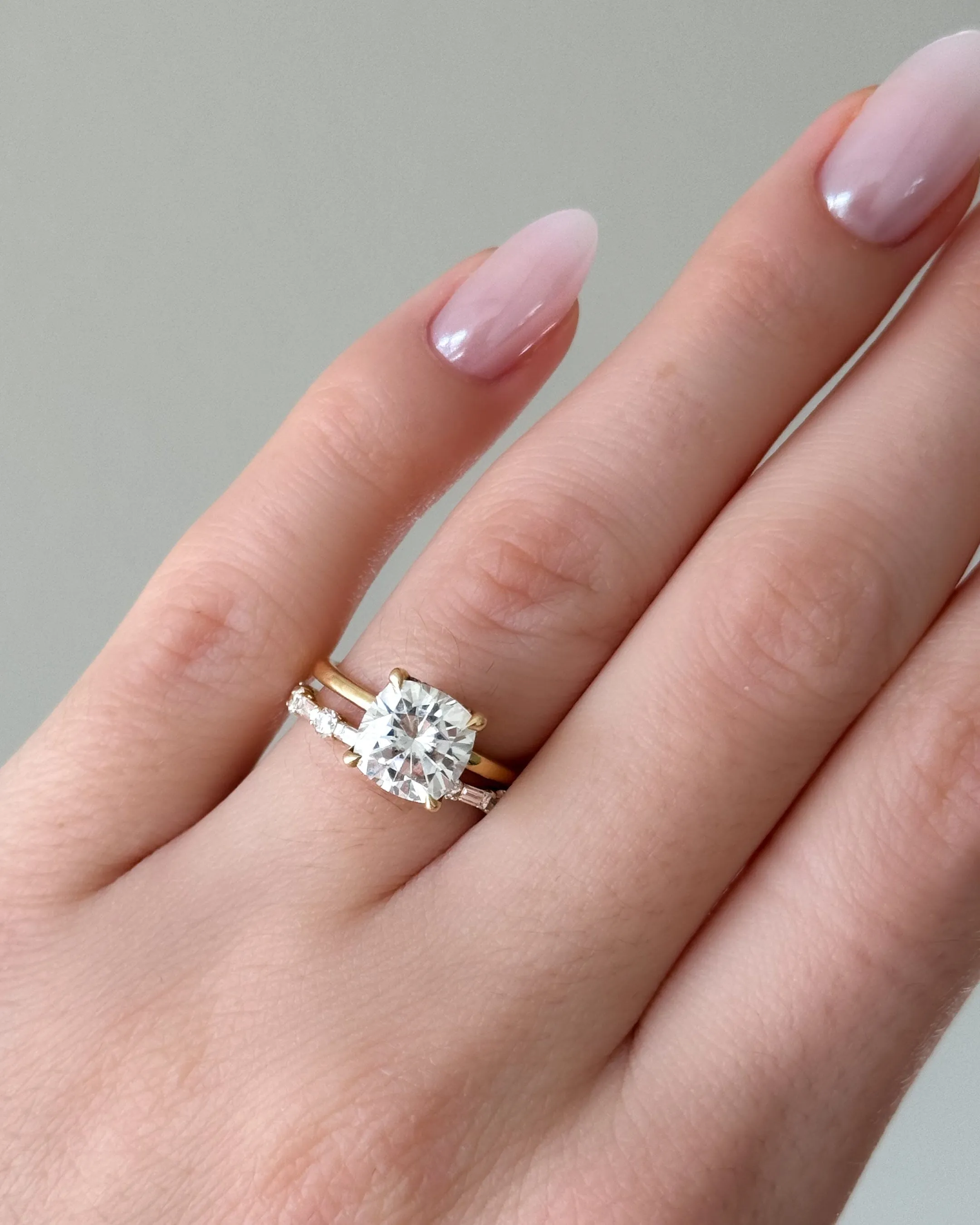 Scorpio Baguette Diamond Wedding Band
