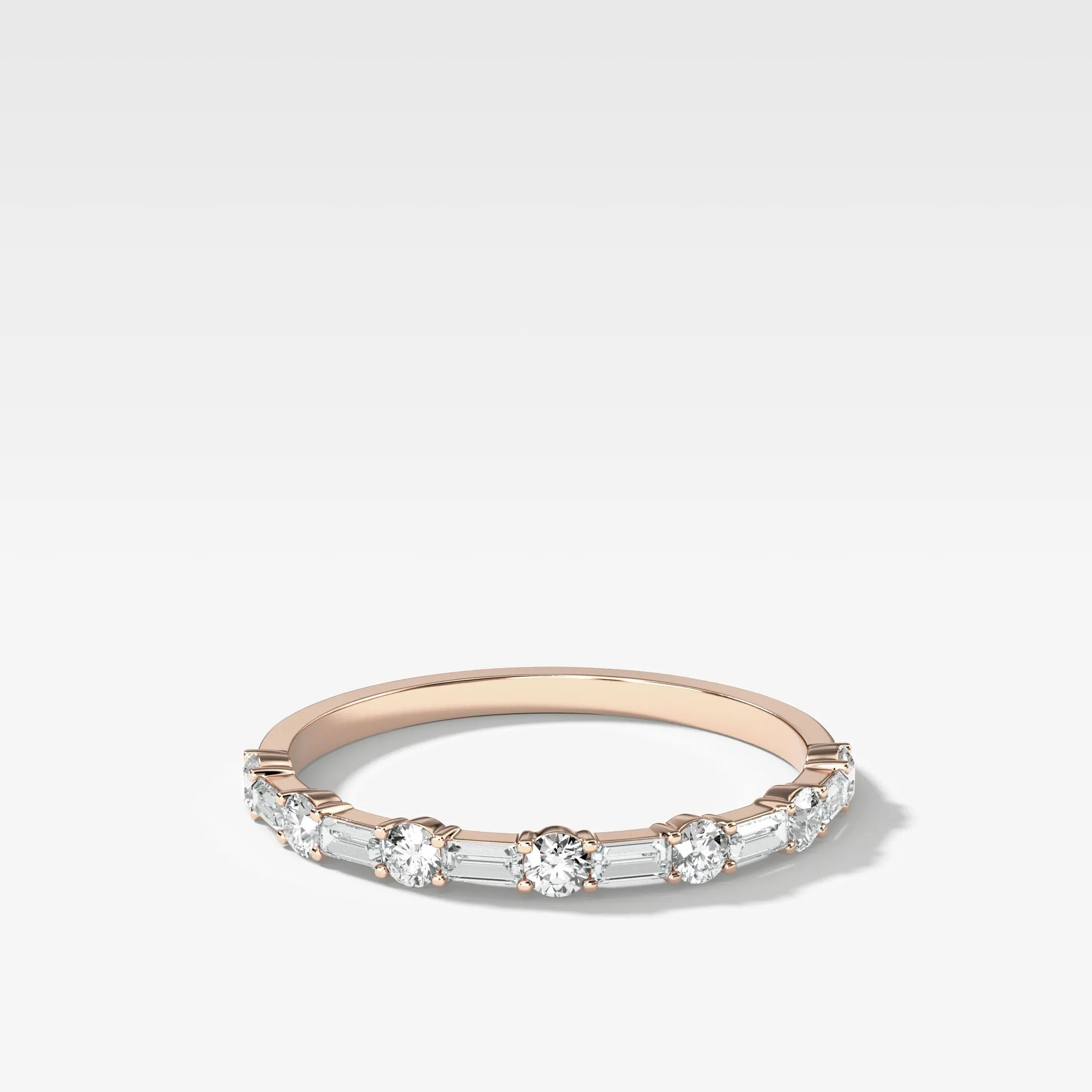 Scorpio Baguette Diamond Wedding Band