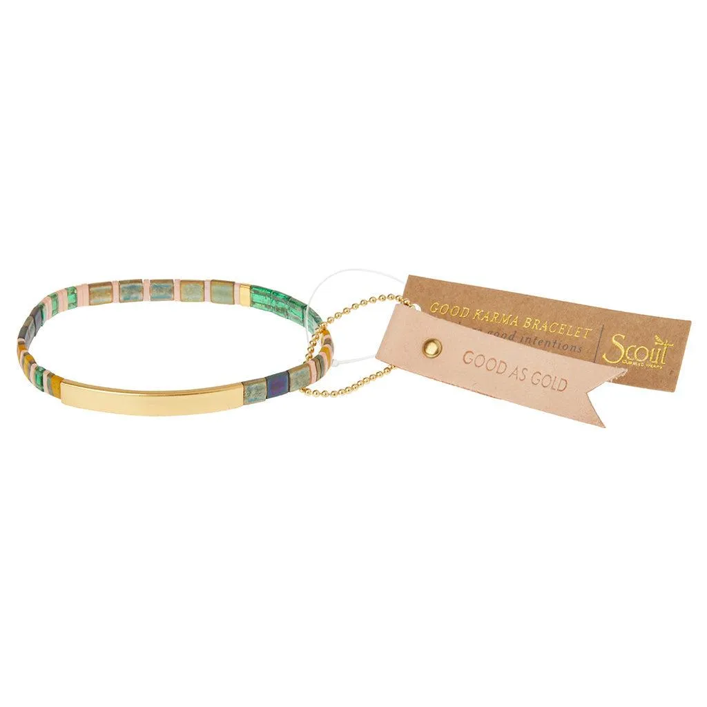 Scout Curated Wears Good Karma Miyuki Bracelet - Good as Gold