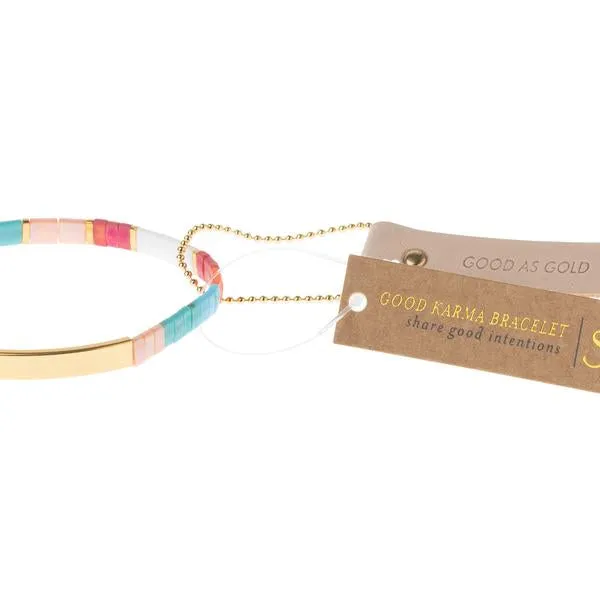 Scout Curated Wears Good Karma Miyuki Bracelet - Good as Gold