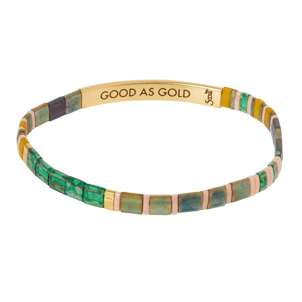 Scout Curated Wears Good Karma Miyuki Bracelet - Good as Gold