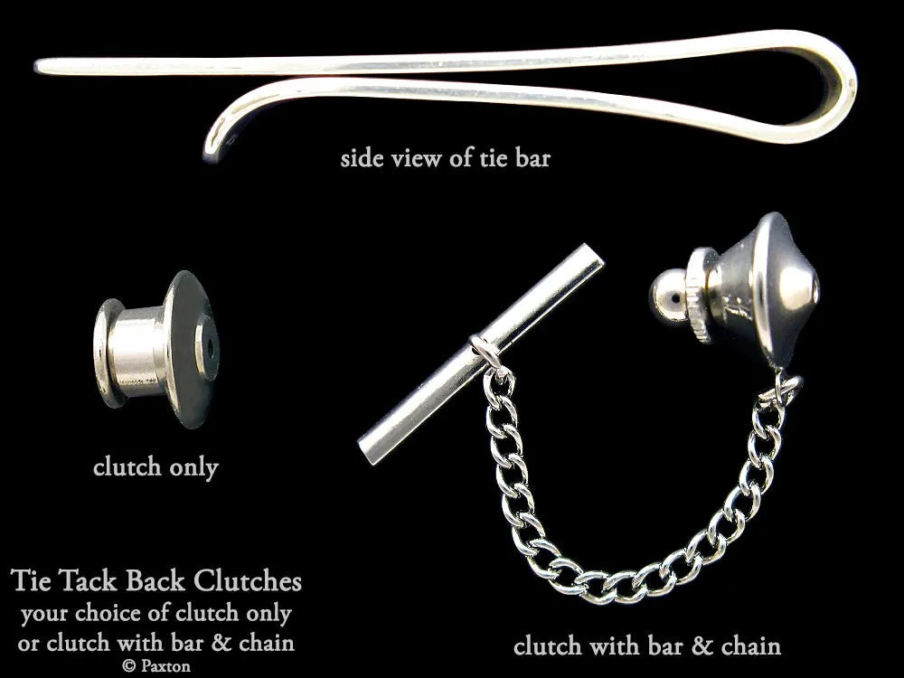 Sea Otter Tie Tack or Sea Otter Tie Bar / Tie Clip Sterling Silver