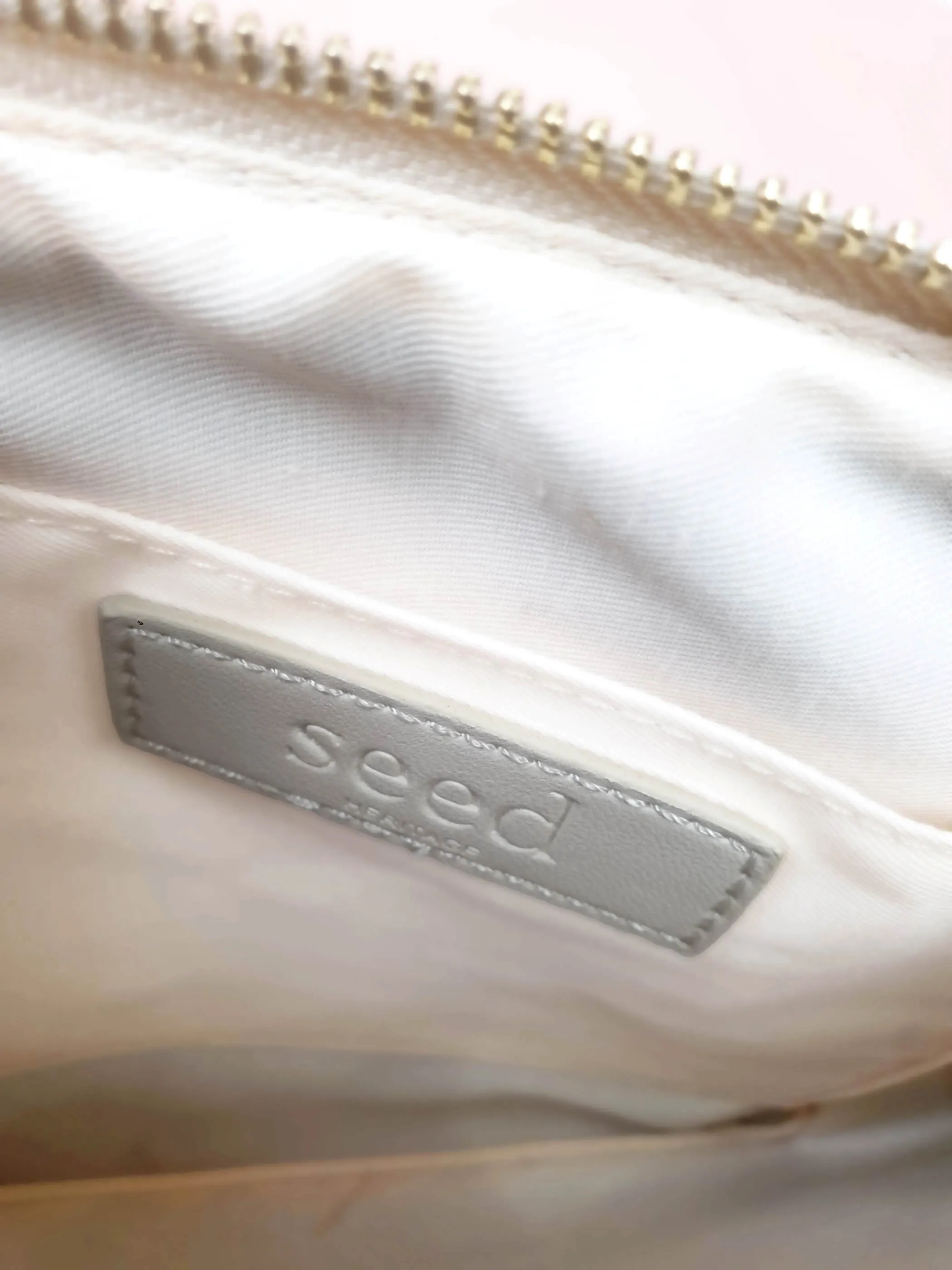 Seed beige purse