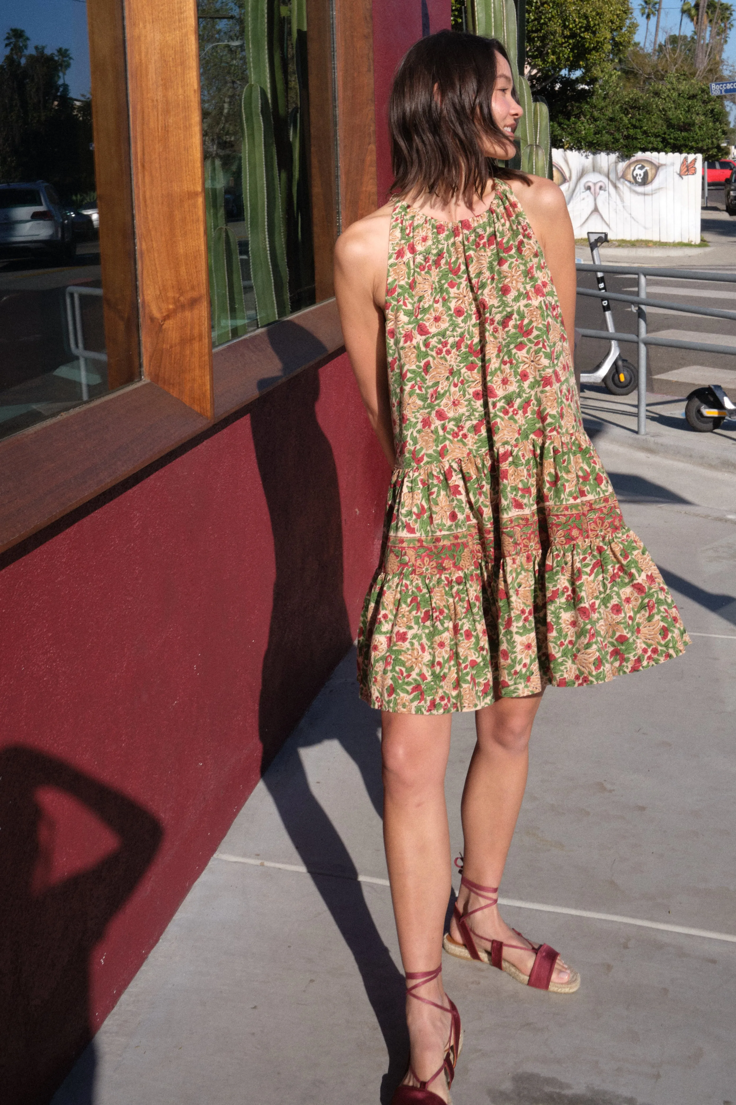Senny Vintage Rose Tapestry Knee Dress