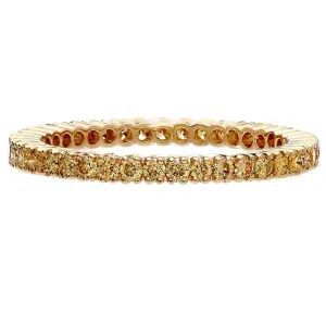 Sethi Couture Prong Yellow Diamond Band