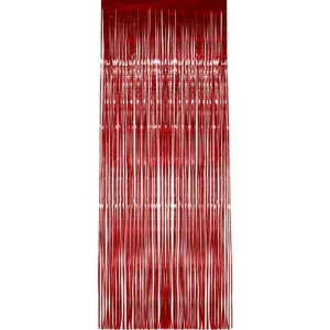 Shimmer Curtain, Red