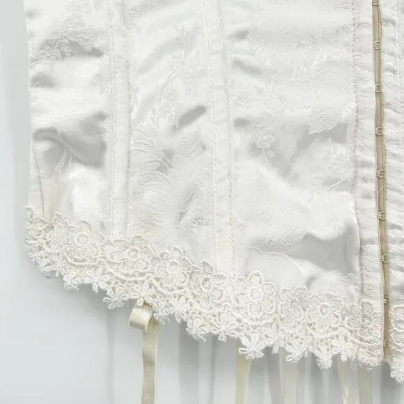 Shirley of Hollywood Womens VTG Y2K Victorian Coquette Lace Corset Bustier 38