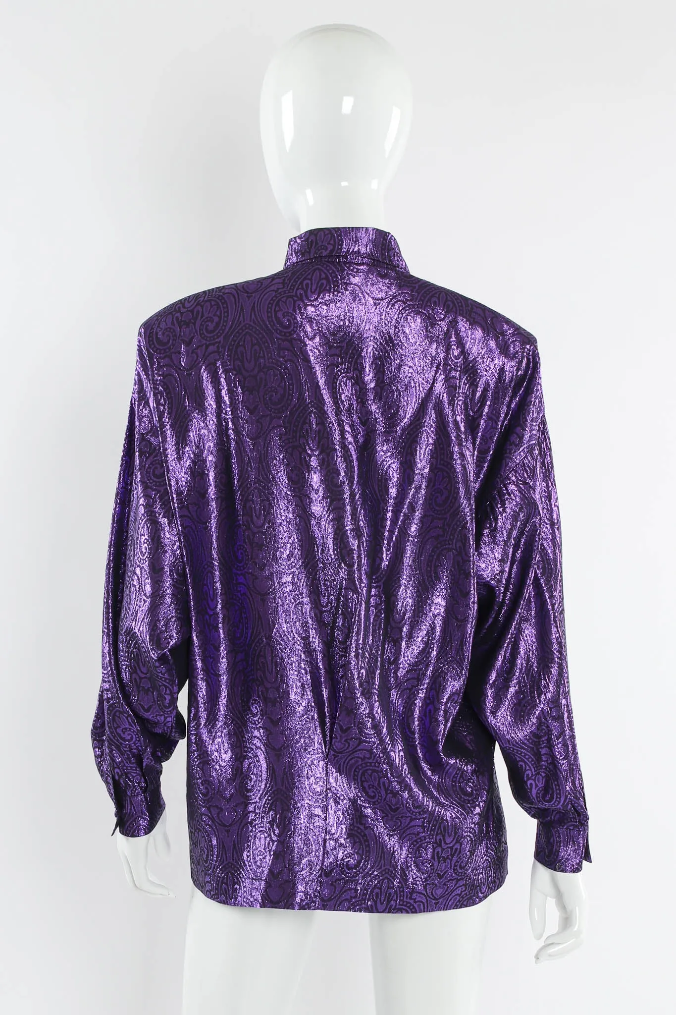 Silk Lamé Brocade Blouse