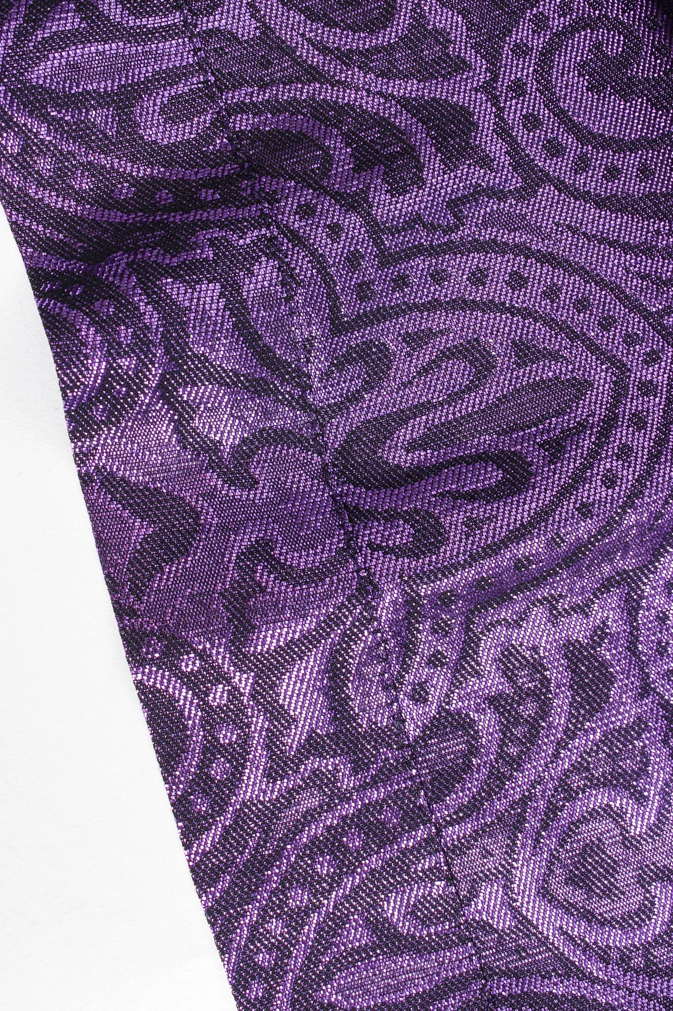 Silk Lamé Brocade Blouse