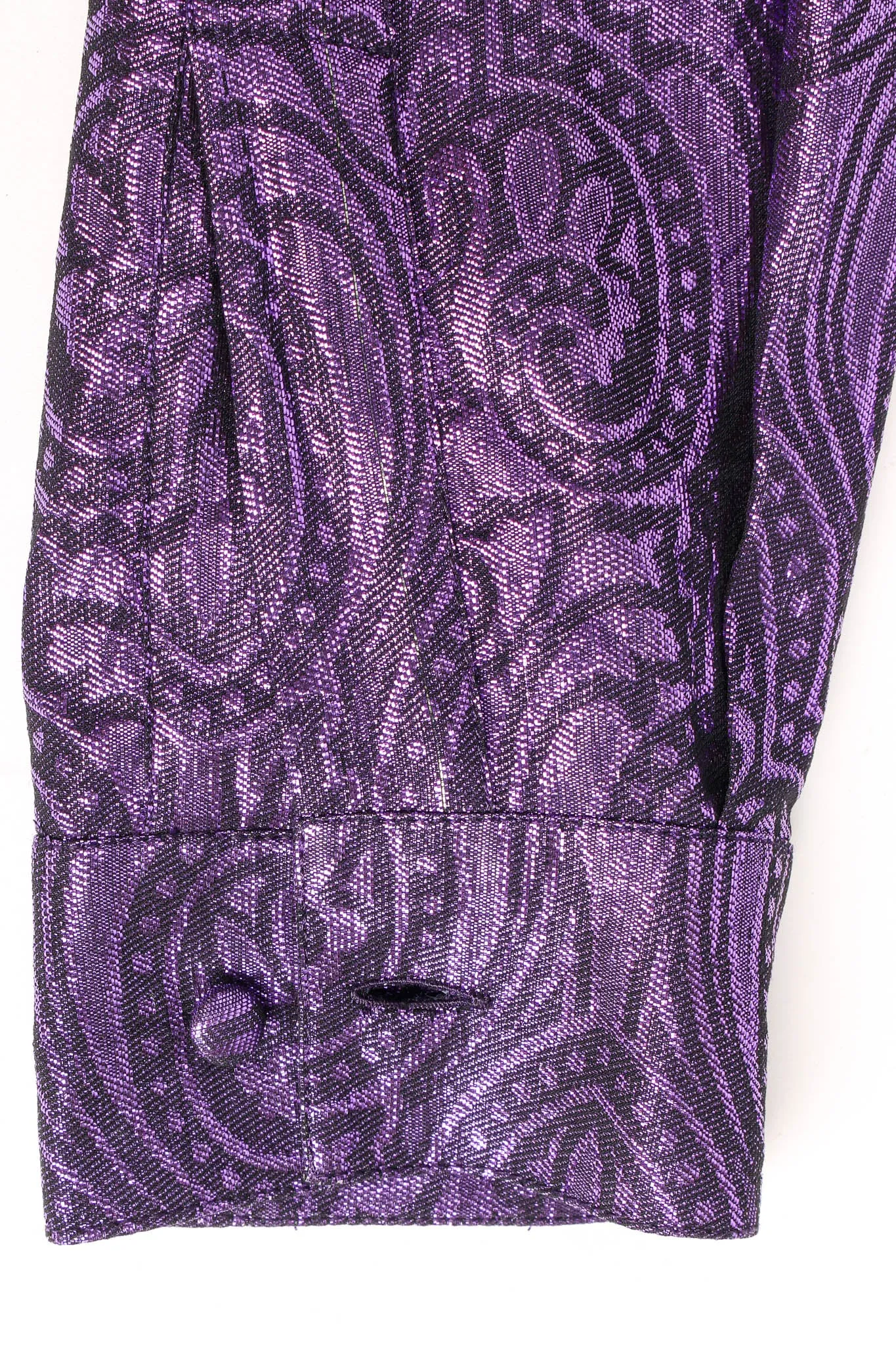 Silk Lamé Brocade Blouse