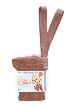Silly Silas Footed Tights - Light Brown