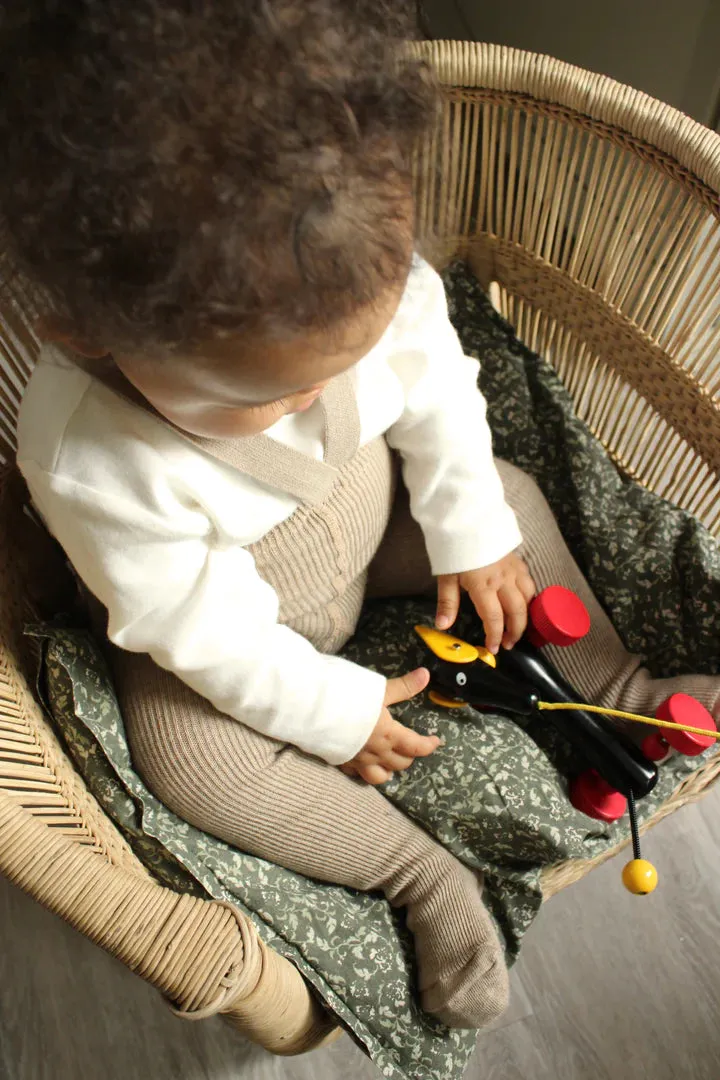 Silly Silas Footed Tights - Peanut Blend