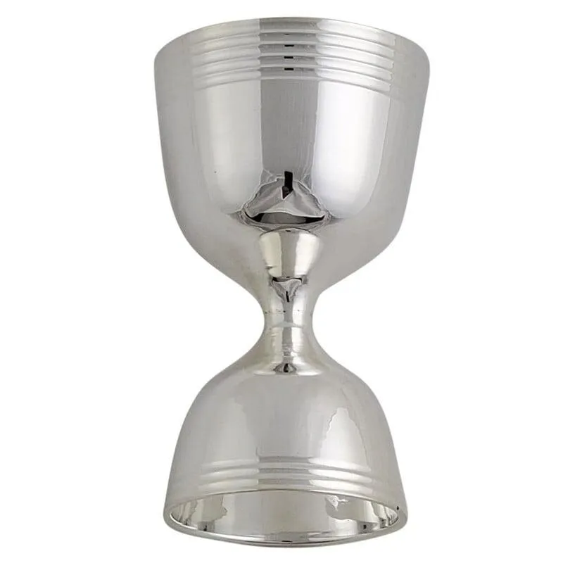 Silver Plated Double Measure