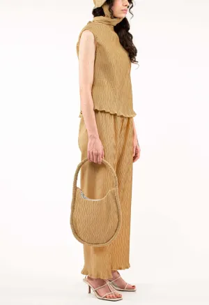 Simple Pleat Pant in Sand